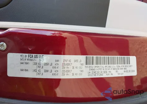 2018 Chrysler Pacifica Touring L из США, поврежденный, VIN 2C4RC1BG1JR119830